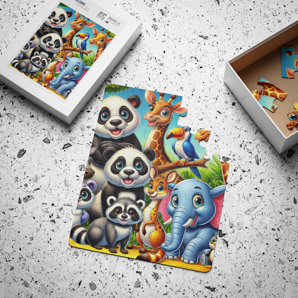 Cute Cartoon Animals | Kids Puzzle | 14" x 11" 30-Piece