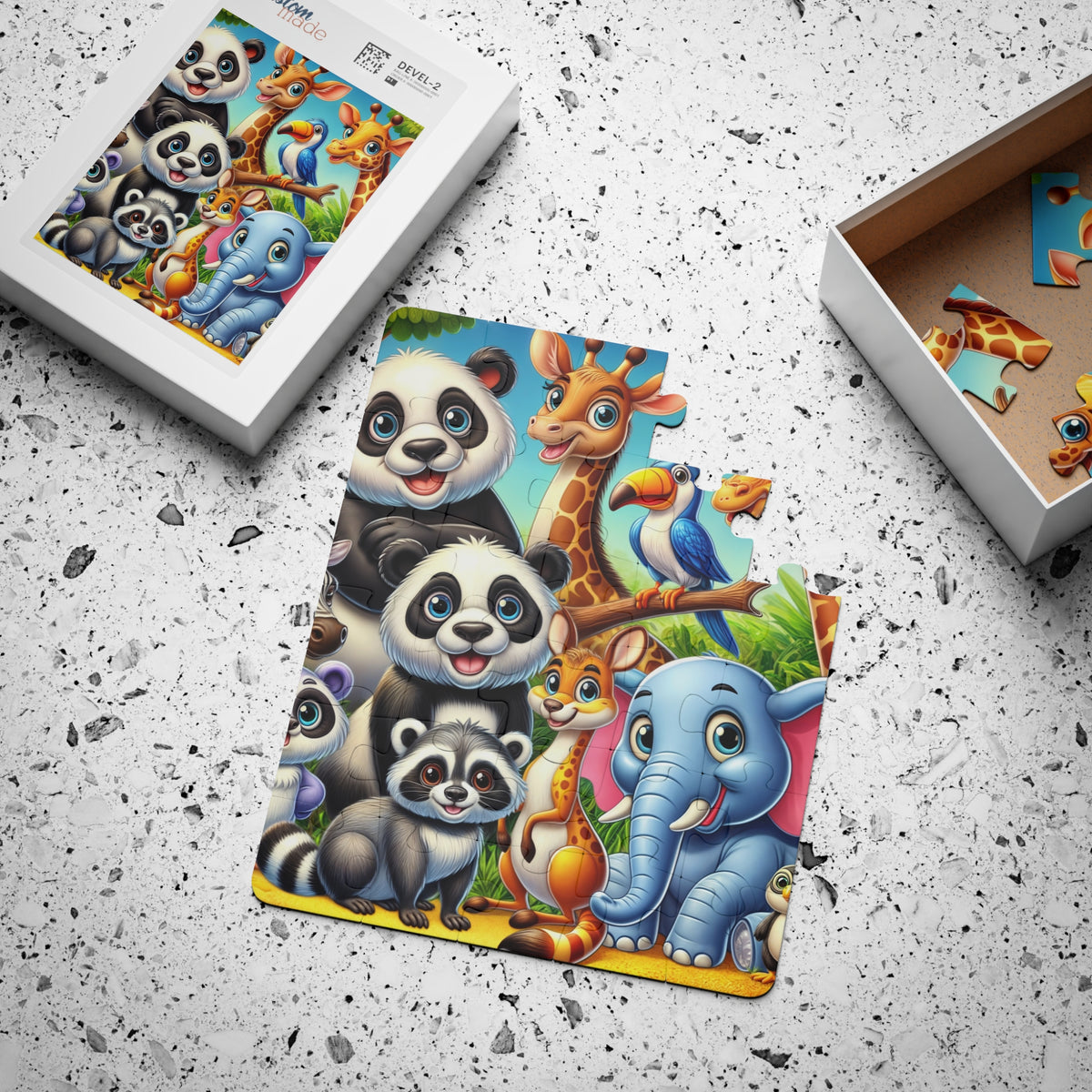 Cute Cartoon Animals | Kids Puzzle | 14" x 11" 30-Piece