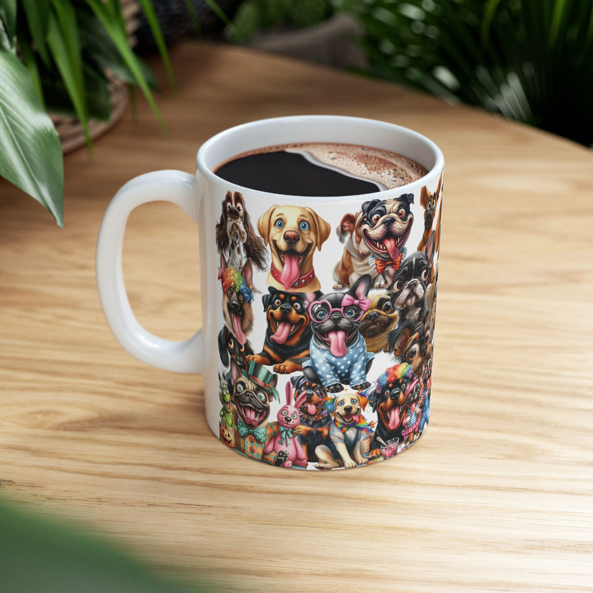 PAW-SITIVE Parade of 36 Crazy, Wacky, CANINE Personalities! Ceramic Coffee Mug, Perfect Gift for Goofy Dog Lovers, 11 oz & 15 oz