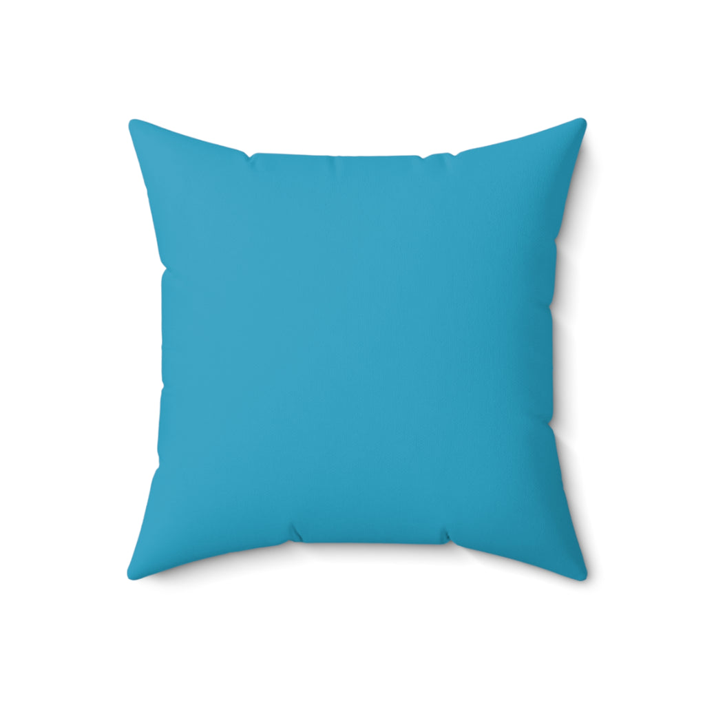 Soft Spun Polyester Square Pillow - Stylish Decorative Accent Cushion for Sofa, Bed and Home Decor - Durable & Comfortable