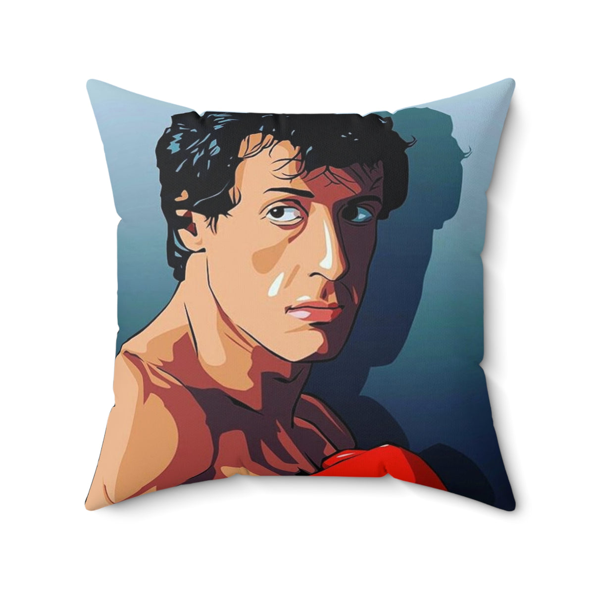 ROCKY BALBOA "Rocky III" | Spun Polyester Square Pillow | Color Black | Four Sizes | Perfect Gift For Rocky Balboa Fans