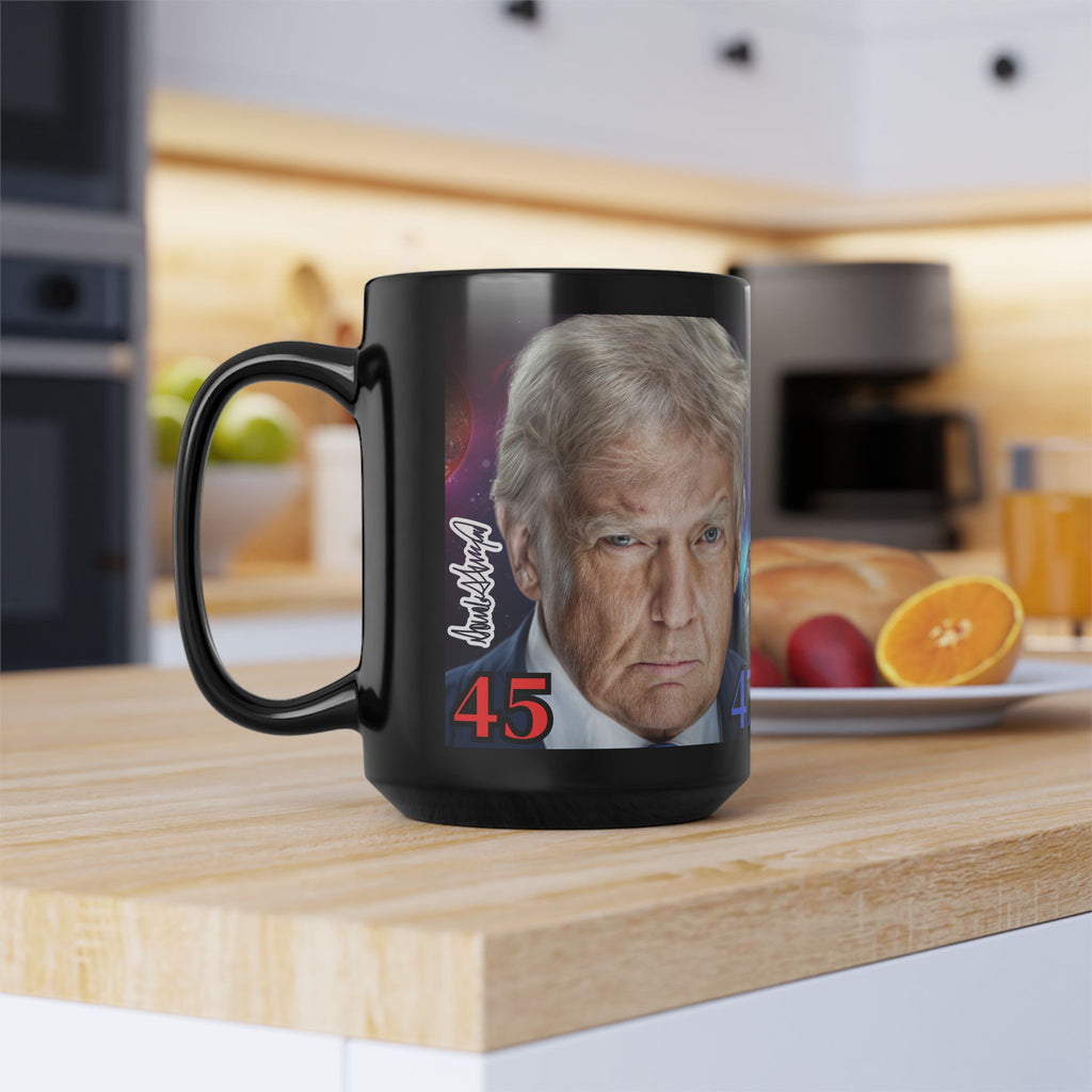 DONALD J. TRUMP, The 47th President of the United States, Black Mug, 15oz