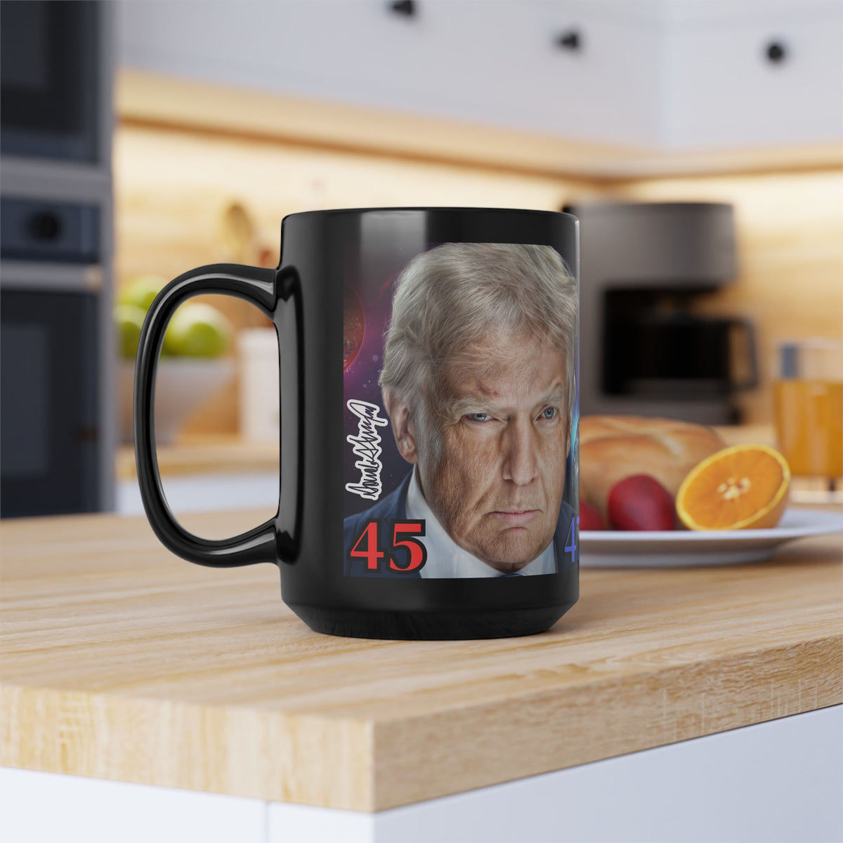 DONALD J. TRUMP, The 47th President of the United States, Black Mug, 15oz