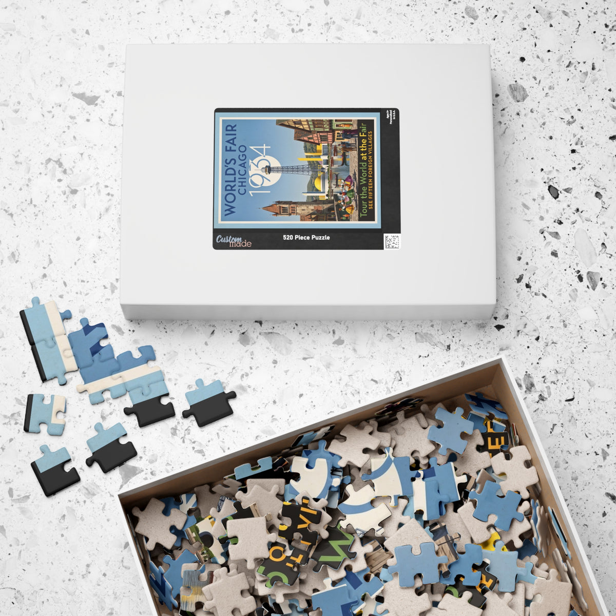 World's Fair Chicago 1934 Vintage Poster Puzzle | Jigsaw