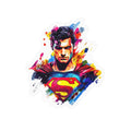 Vibrant Superman Kiss-Cut Vinyl Decals, Superhero Stickers, Wall Decor, Car Accessory, Gift for Fans, Comic Art