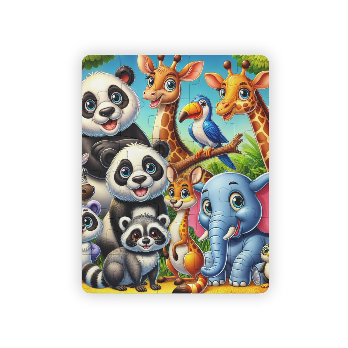 Cute Cartoon Animals | Kids Puzzle | 14" x 11" 30-Piece