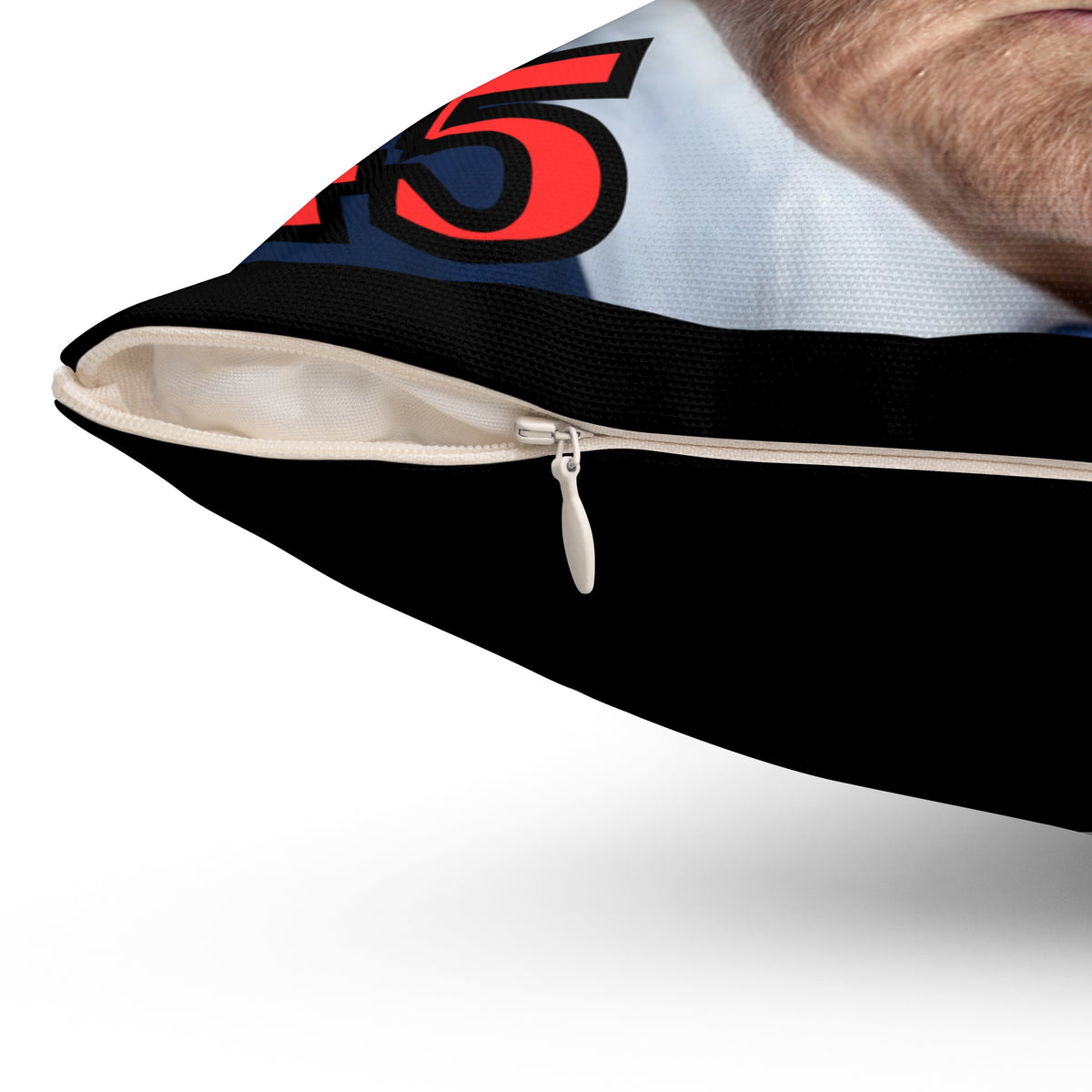 Donald J. Trump 47th President of the United States | Spun Polyester Square Pillow | Color Black | Four Sizes