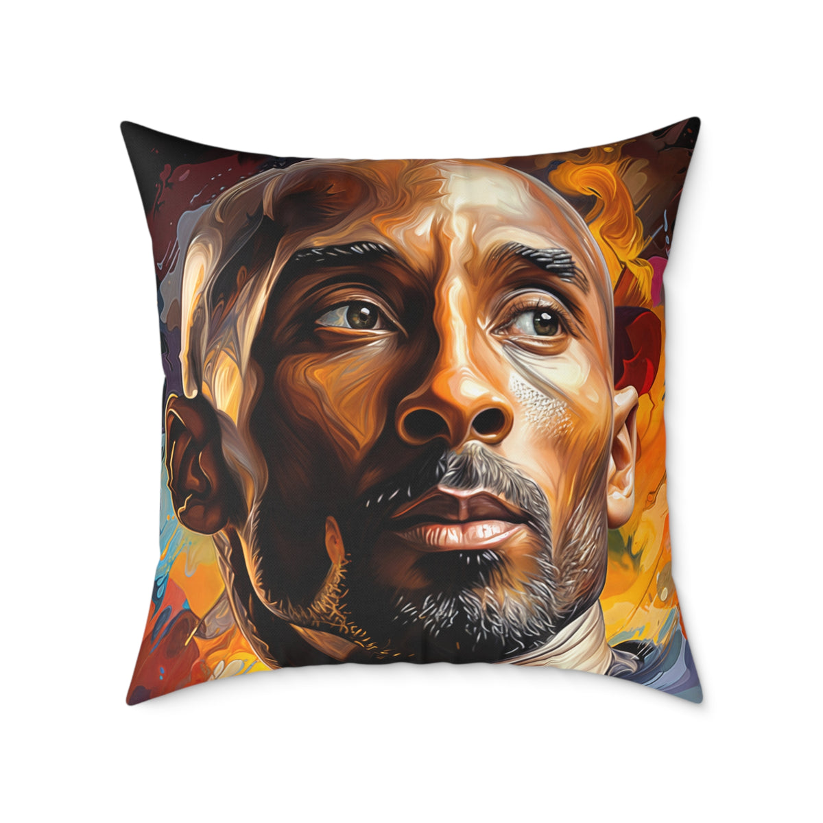 KOBE BRYANT | Soft Square Polyester Pillow | Comfortable Throw Pillow | Five Sizes | Accent Cushion for Living Room, Bed Room, or Den.