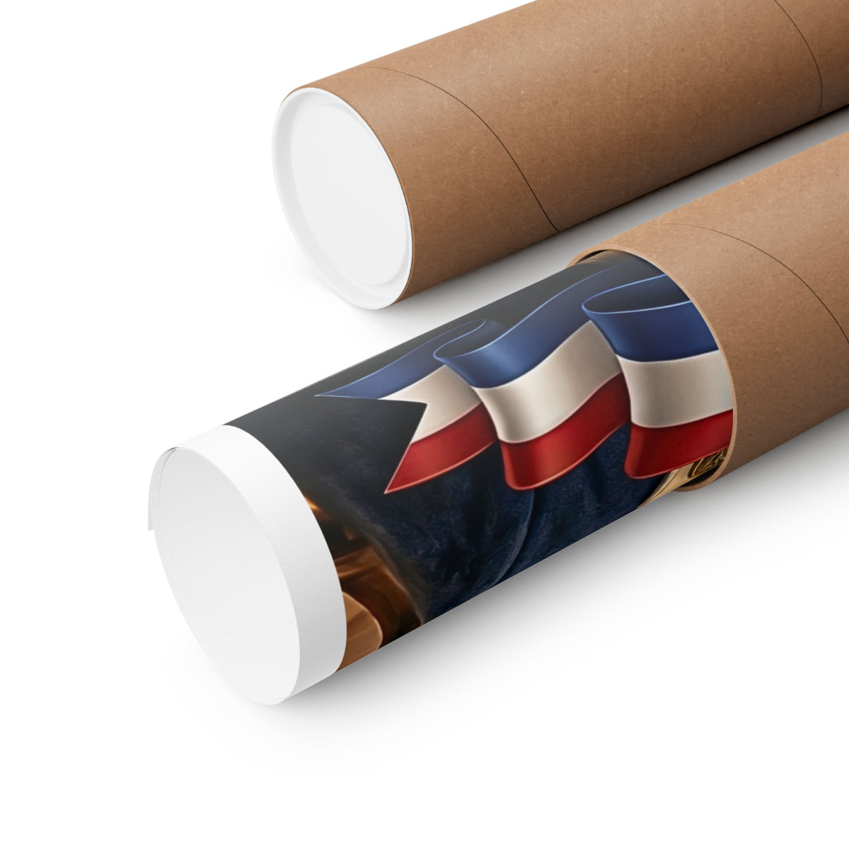 Patriotic GERMAN SHEPHERD Dog | Matte Finish Poster | 250 Years of America 1776-2026 | Independence Hall | Soaring Bald Eagle | 5 sizes