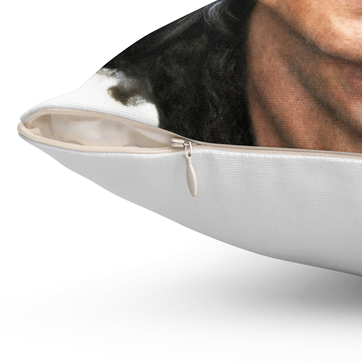 Soft Spun Polyester Square Pillow - John Lenin - Stylish Decorative Accent Cushion for Sofa, Bed and Home Décor - Durable & Comfortable