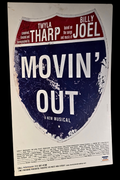 Original 2002 ‘MOVIN’ OUT’ Broadway Musical Poster - Rare Theatre Display