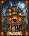 Come Visit The Halloween Museum| Haunted Victorian Mansion, Classic Monsters | Spooky Trick or Treat Scene | Vintage Gift (Digital Product)