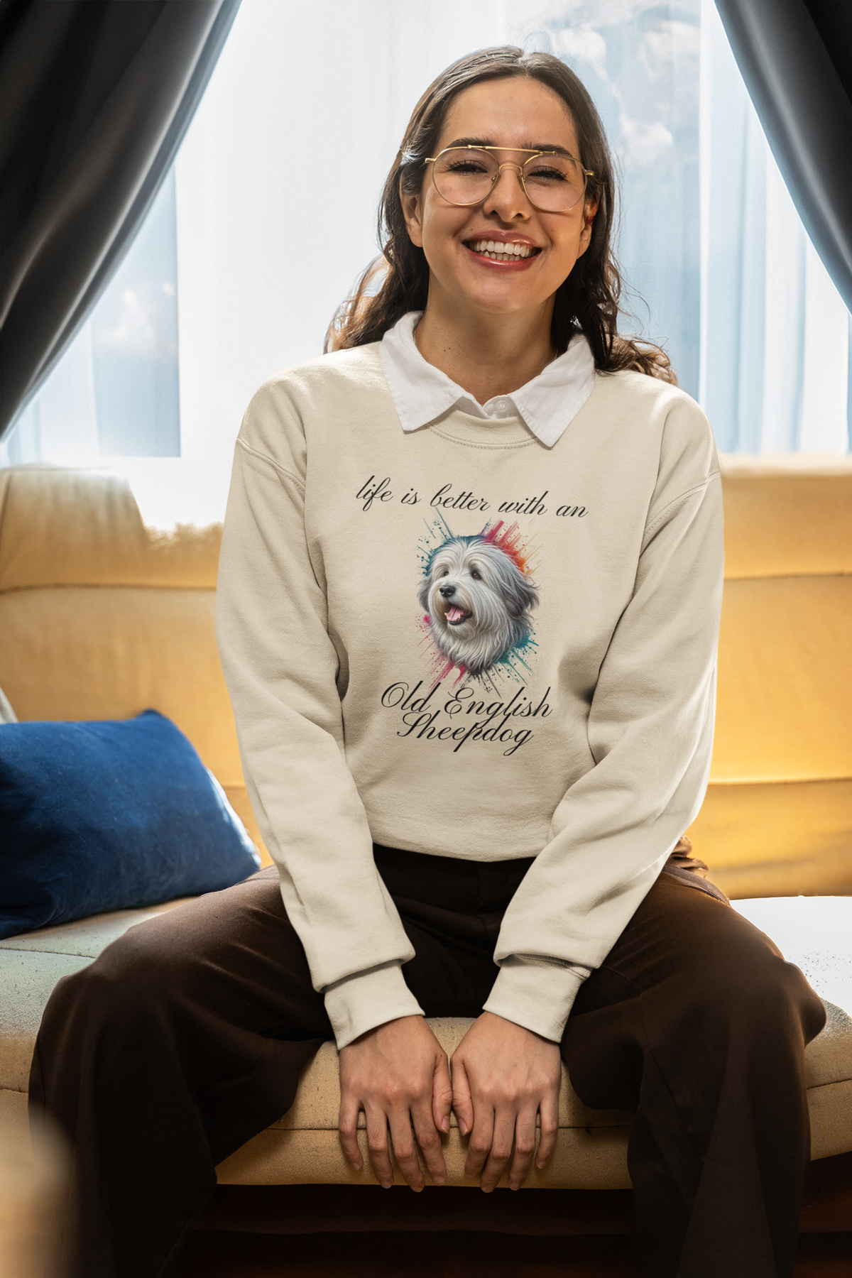"Life is better with an Old English Sheepdog" (Digital Product)