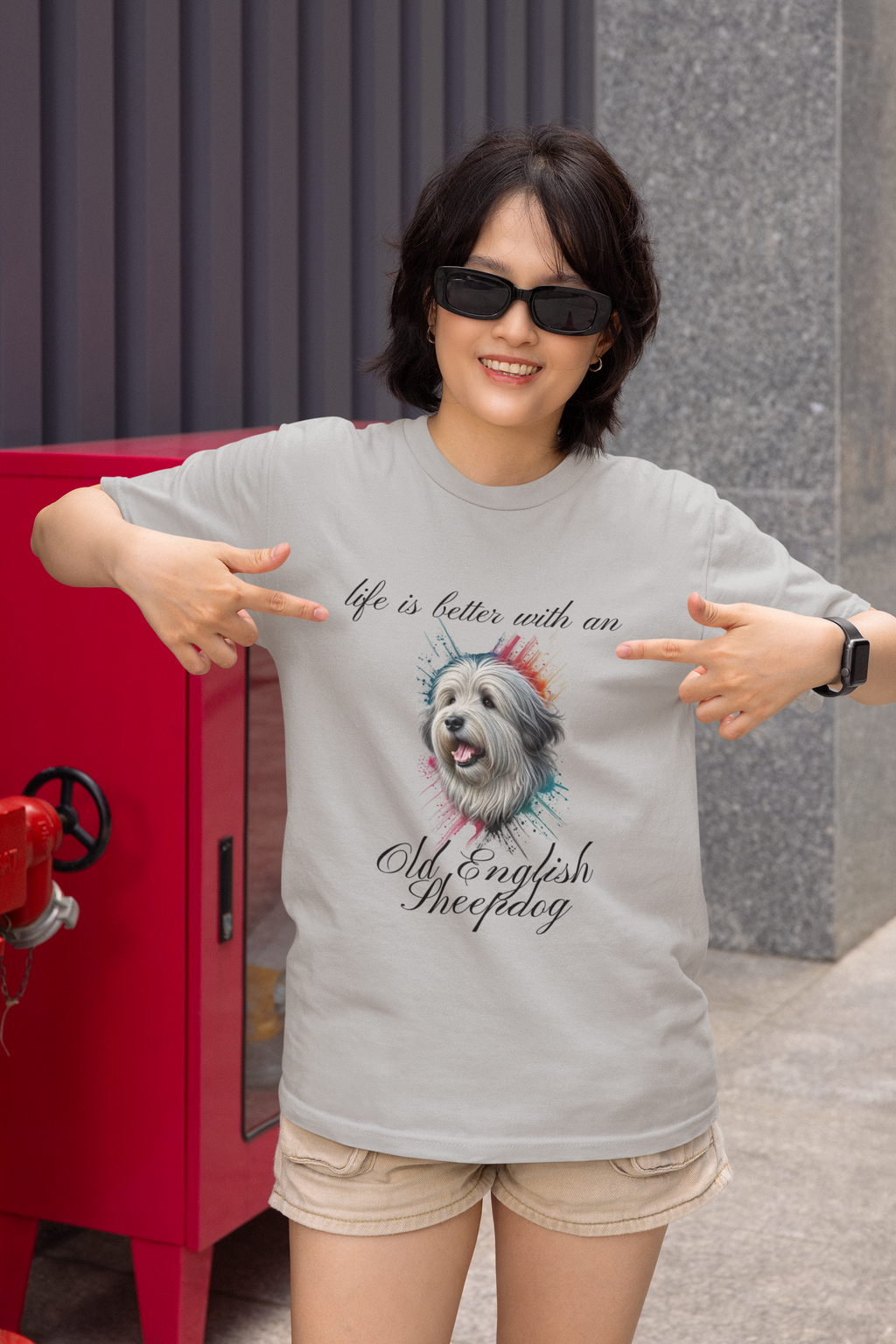 "Life is better with an Old English Sheepdog" (Digital Product)