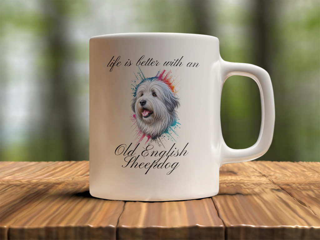 "Life is better with an Old English Sheepdog" (Digital Product)