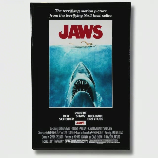 1975 JAWS 12X18 MOVIE POSTER STEVEN SPIELBERG'S ICONIC THRILLER SHARK ATTACK