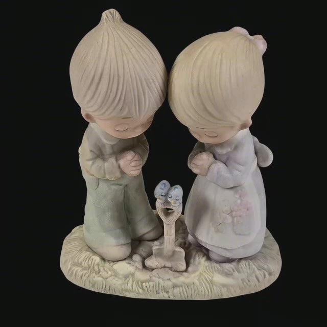 Precious Moments “Prayer Changes Things” 1976 Figurine | E-1375/B | Vintage