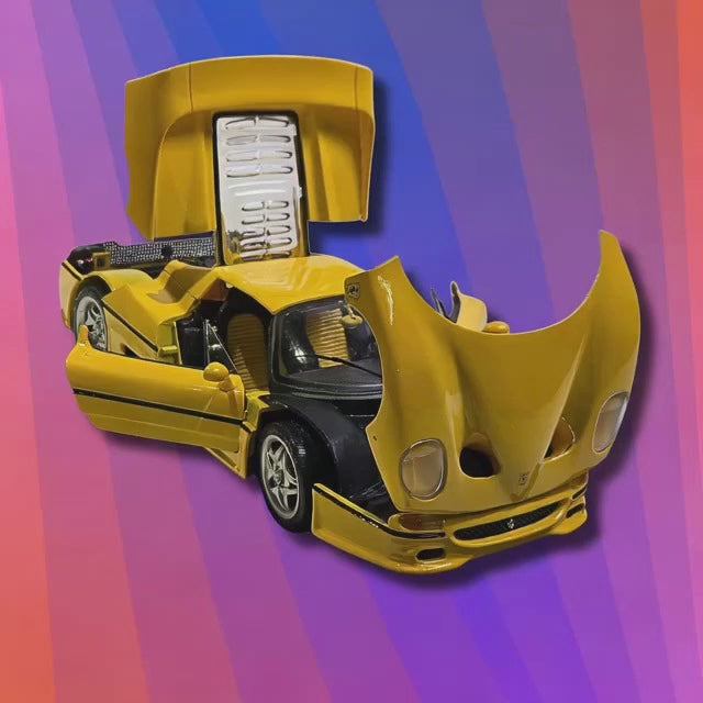 Ferrari F50 1995 Yellow Special Edition 1:18 MAISTO Die Cast NEW w/Original Box